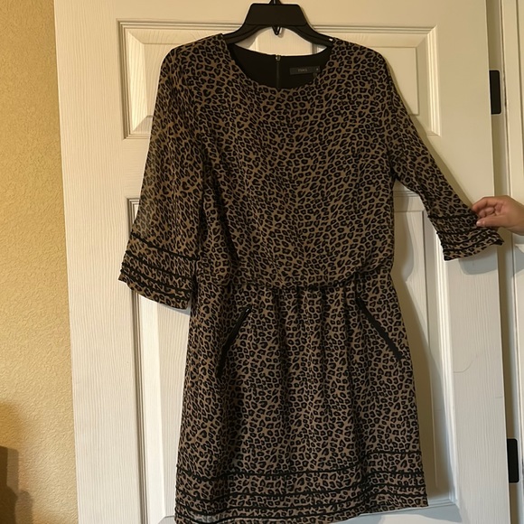 Cheetah print mini dress